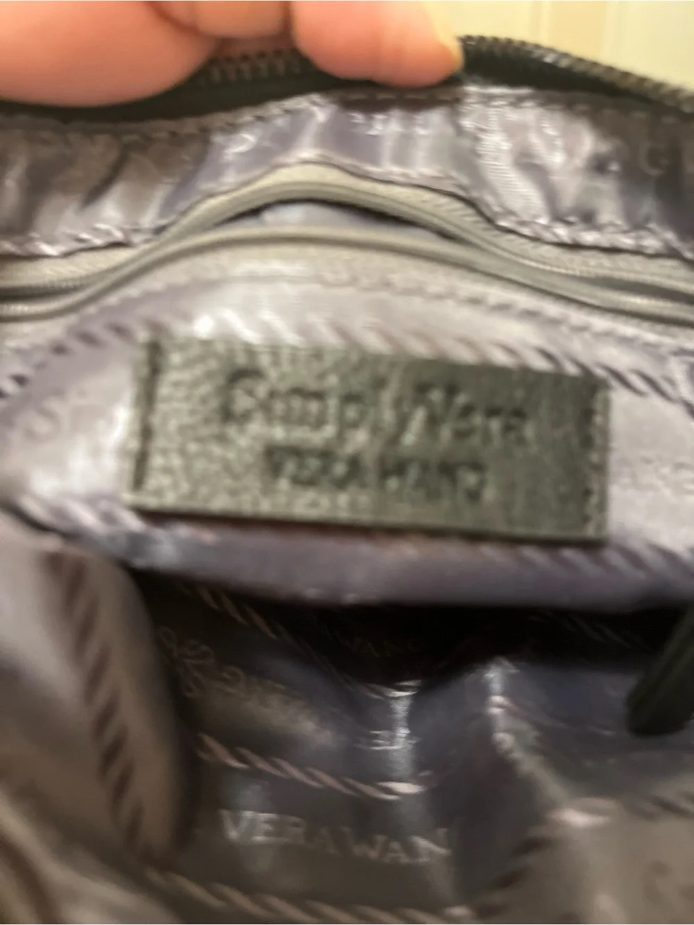 Simply Vera Vera Wang Iridescent Gray Snakeskin-Effect Wristlet Clutch